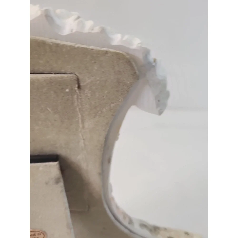 Rich Collection Molded Resin Boot Photo Frame Cream Faux Lace Detail Shabby Chic